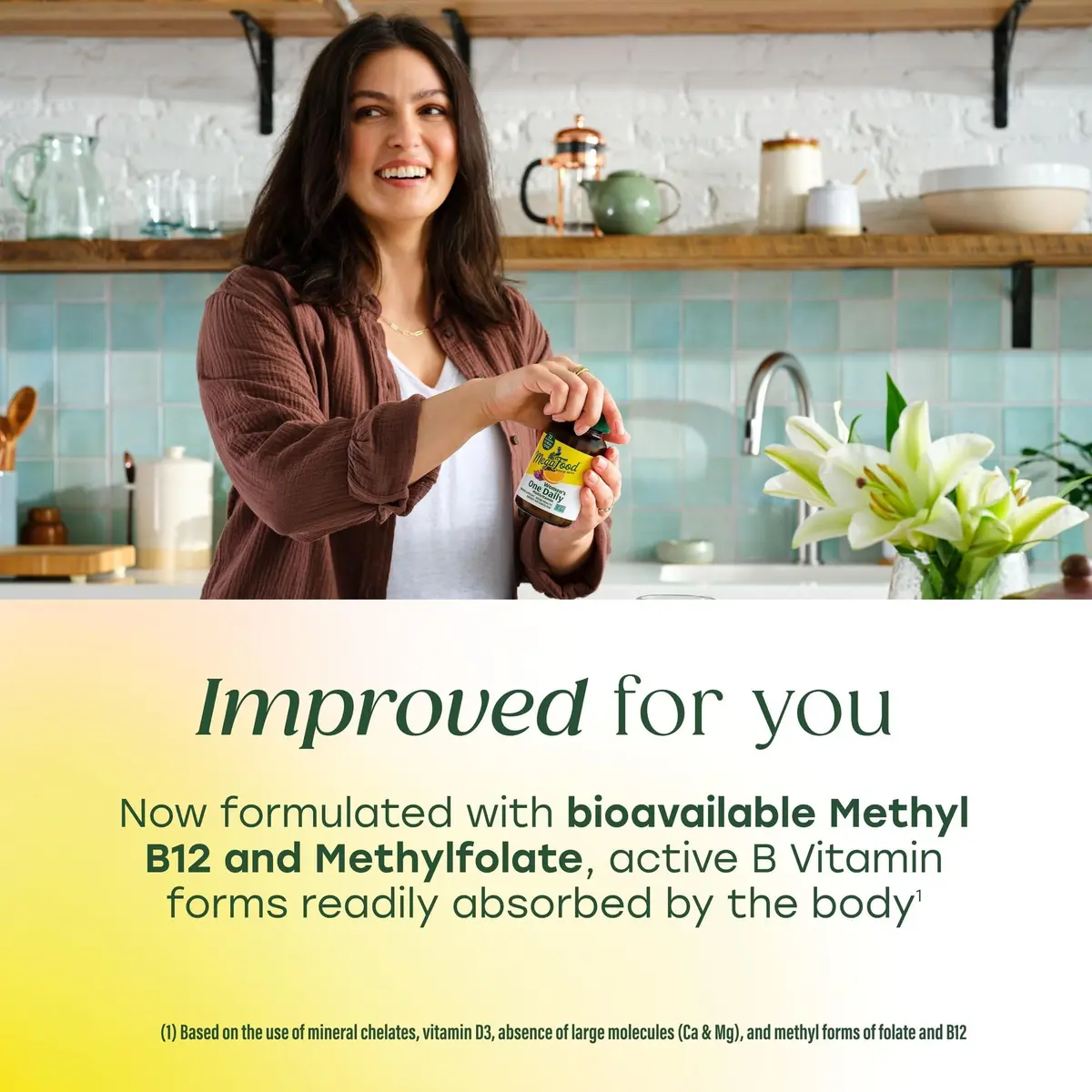 MegaFood One Daily Multivitamin for Women with 22 Nutrients | Supports Energy & Bone Health - view 6