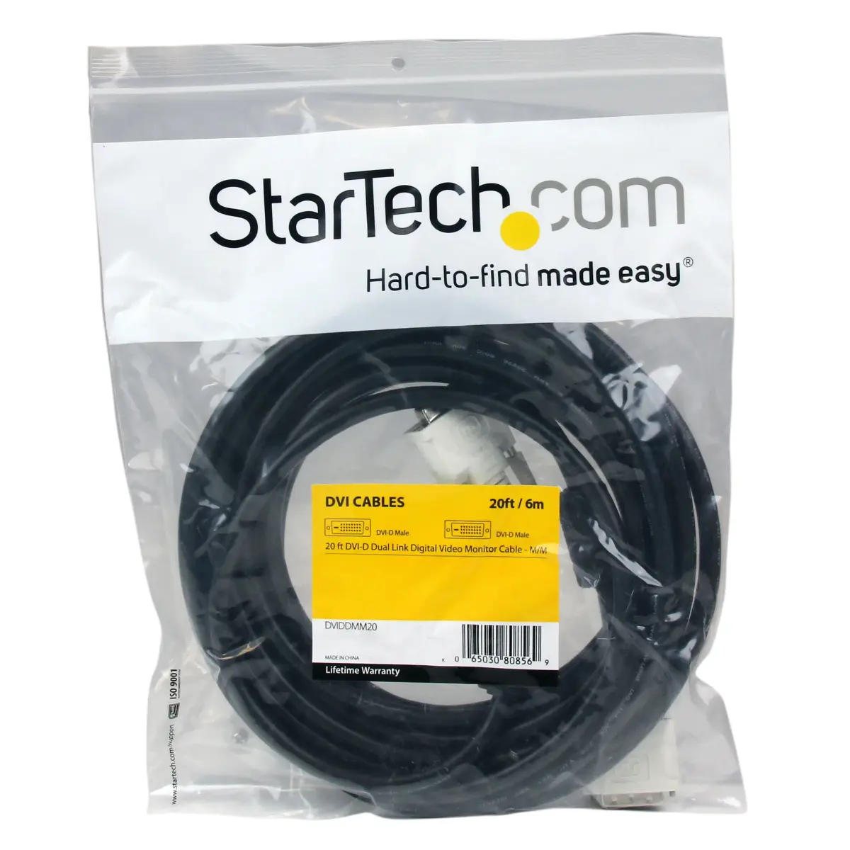 StarTech.com 20ft Dual Link DVI Cable, Male to Male, 2560x1600 | High-Speed Digital Transmission - view 4