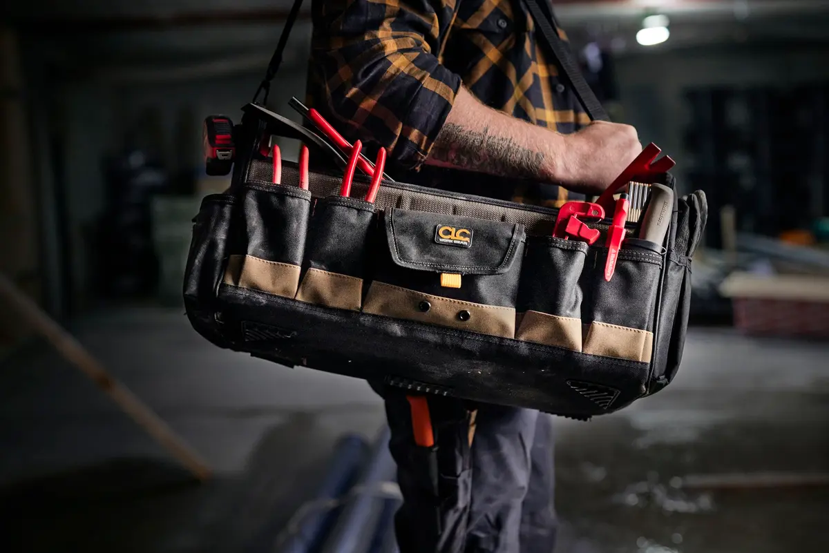 Custom Leathercraft WORK GEAR 1579 20 Inch Tool Box | 27 Pockets, Soft Sided, Open Top - view 4