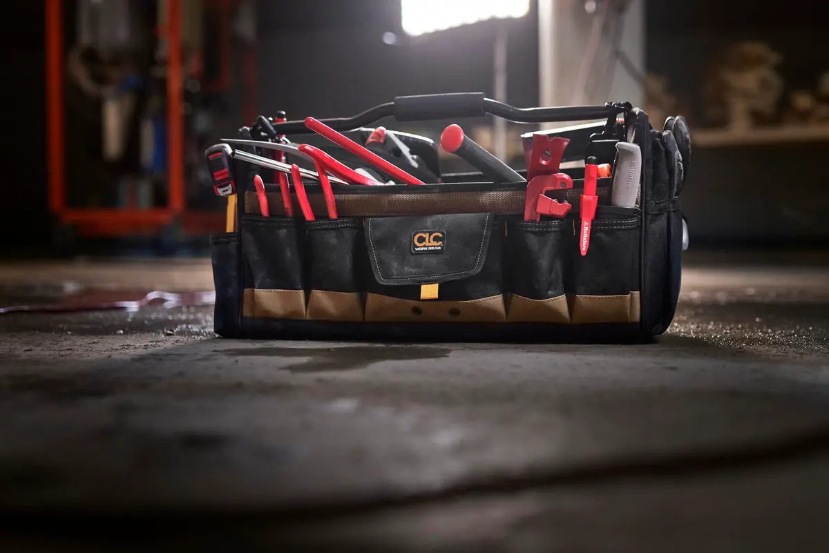 Custom Leathercraft WORK GEAR 1579 20 Inch Tool Box | 27 Pockets, Soft Sided, Open Top - view 7
