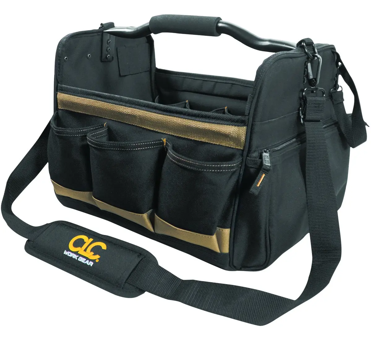 Custom Leathercraft 1578 Open Top Soft Sided Tool Box 14 in. | 21 Pockets & 10 Sleeves for Ample Tool Storage - view 3