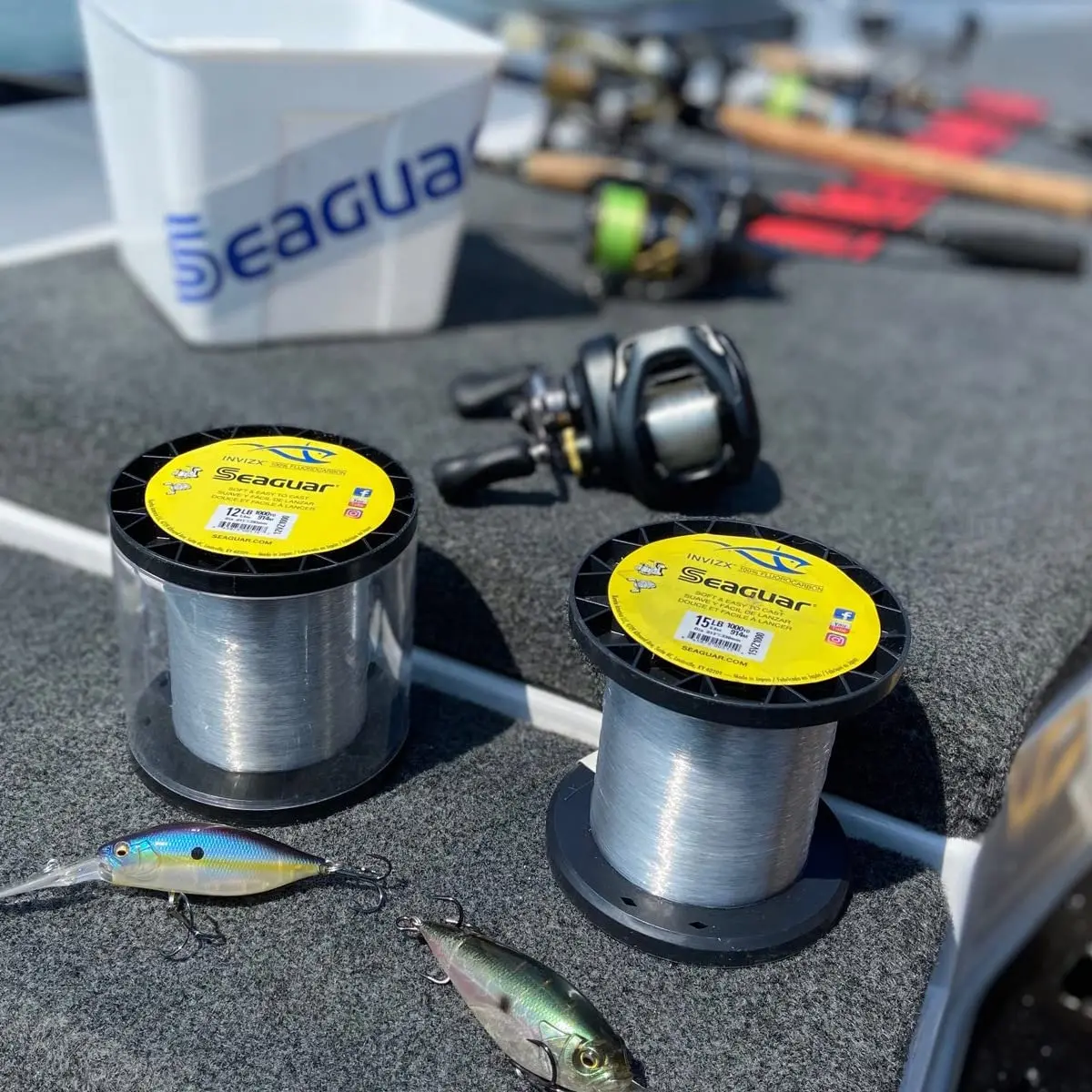 Seaguar Invizx Freshwater 100% Fluorocarbon Fishing Line 8lbs | Virtually Invisible, Low Memory, 200yds - view 5