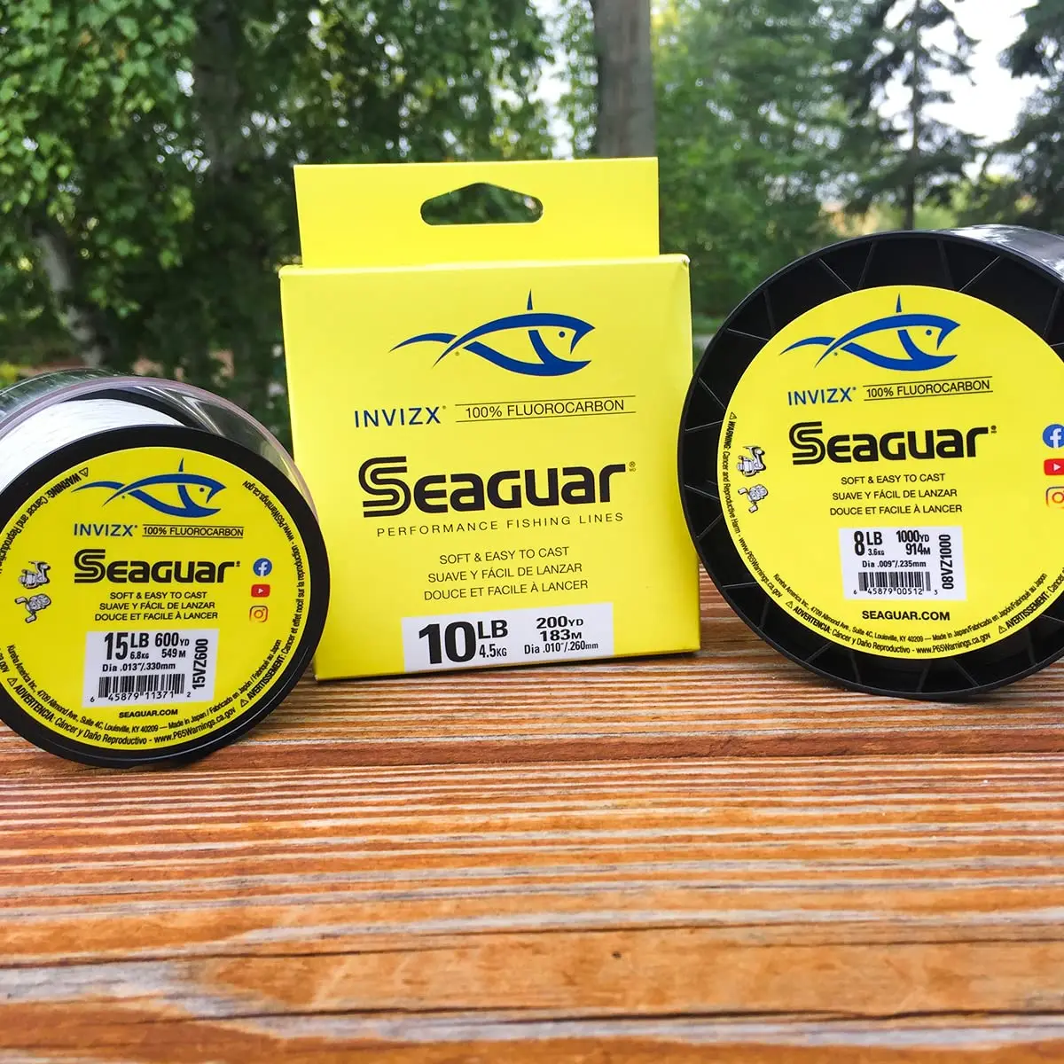 Seaguar Invizx Freshwater Fluorocarbon Fishing Line 20lbs | Virtually Invisible & Low Memory - view 3