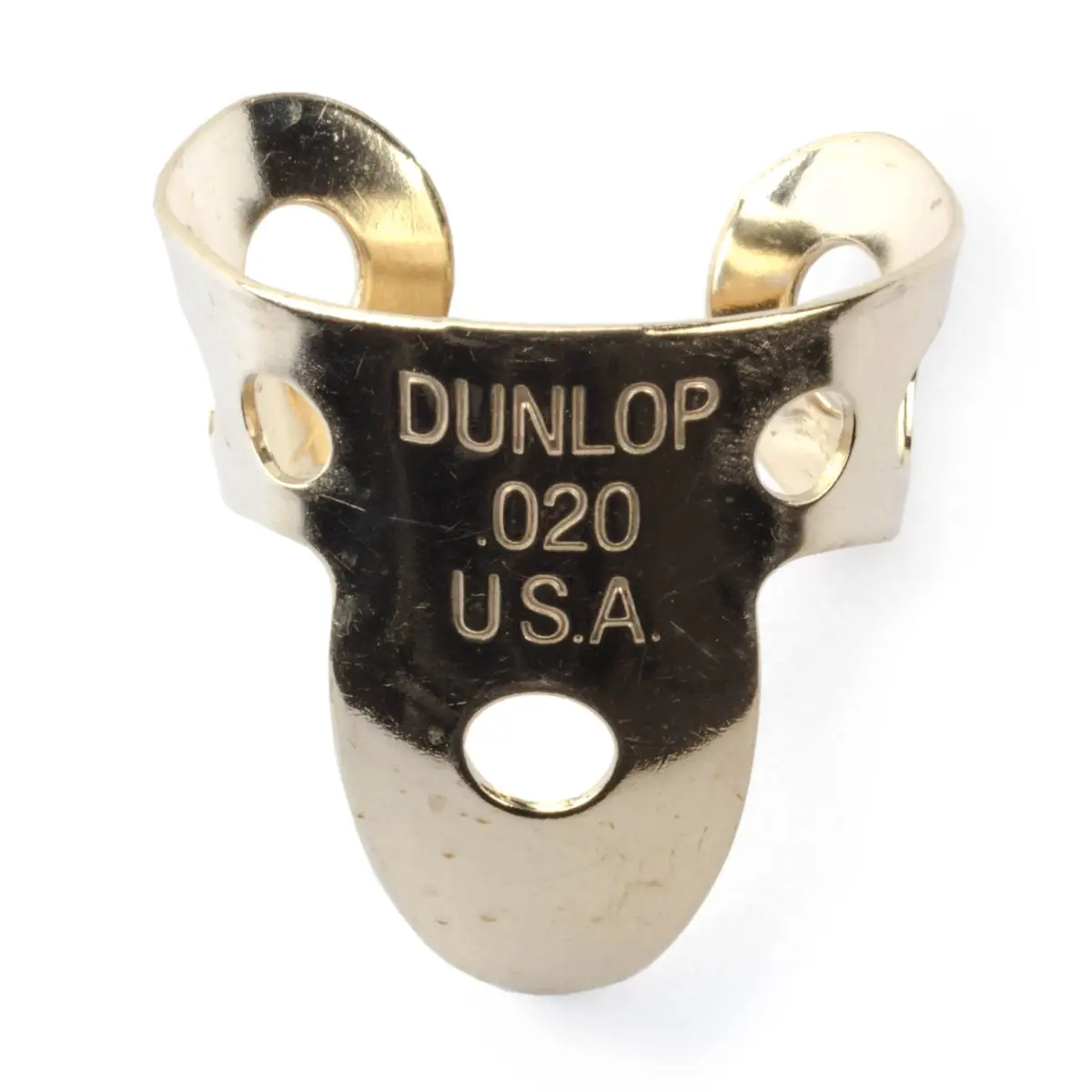 Jim Dunlop Brass Fingerpicks .020 Inch Gauge | 20 Picks Per Tube - main product image