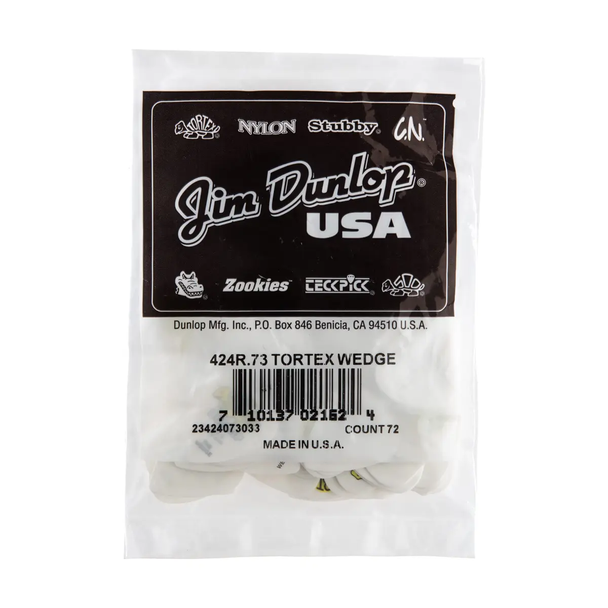 Jim Dunlop Tortex® Wedge Pick .73MM | 72 Pack for Guitar & Bass - view 4