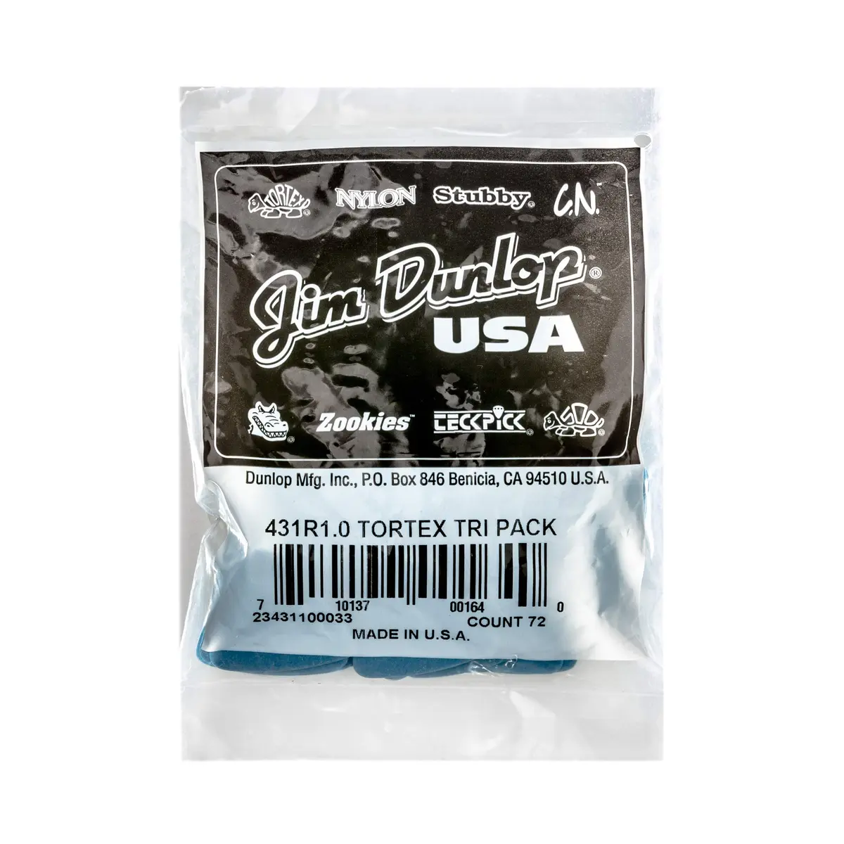 Jim Dunlop Tortex Triangle Pick 1.0MM | Maximum Memory & Grip for Guitarists in India - view 4