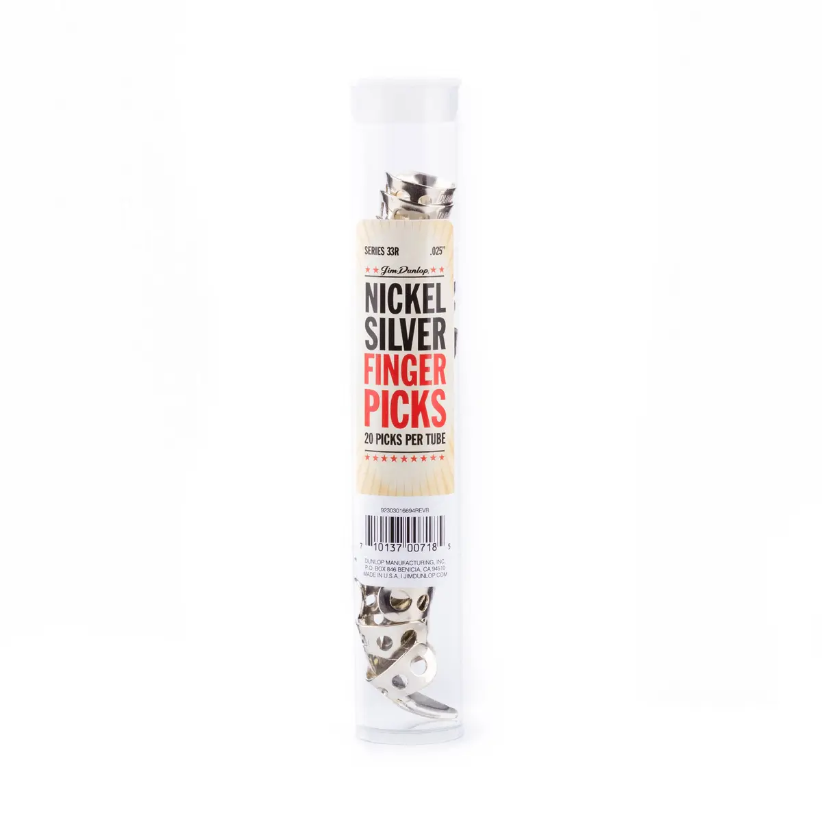 Jim Dunlop Nickel Silver Fingerpicks .025 in | Bright, Classic Sound for Guitar & Banjo - view 3