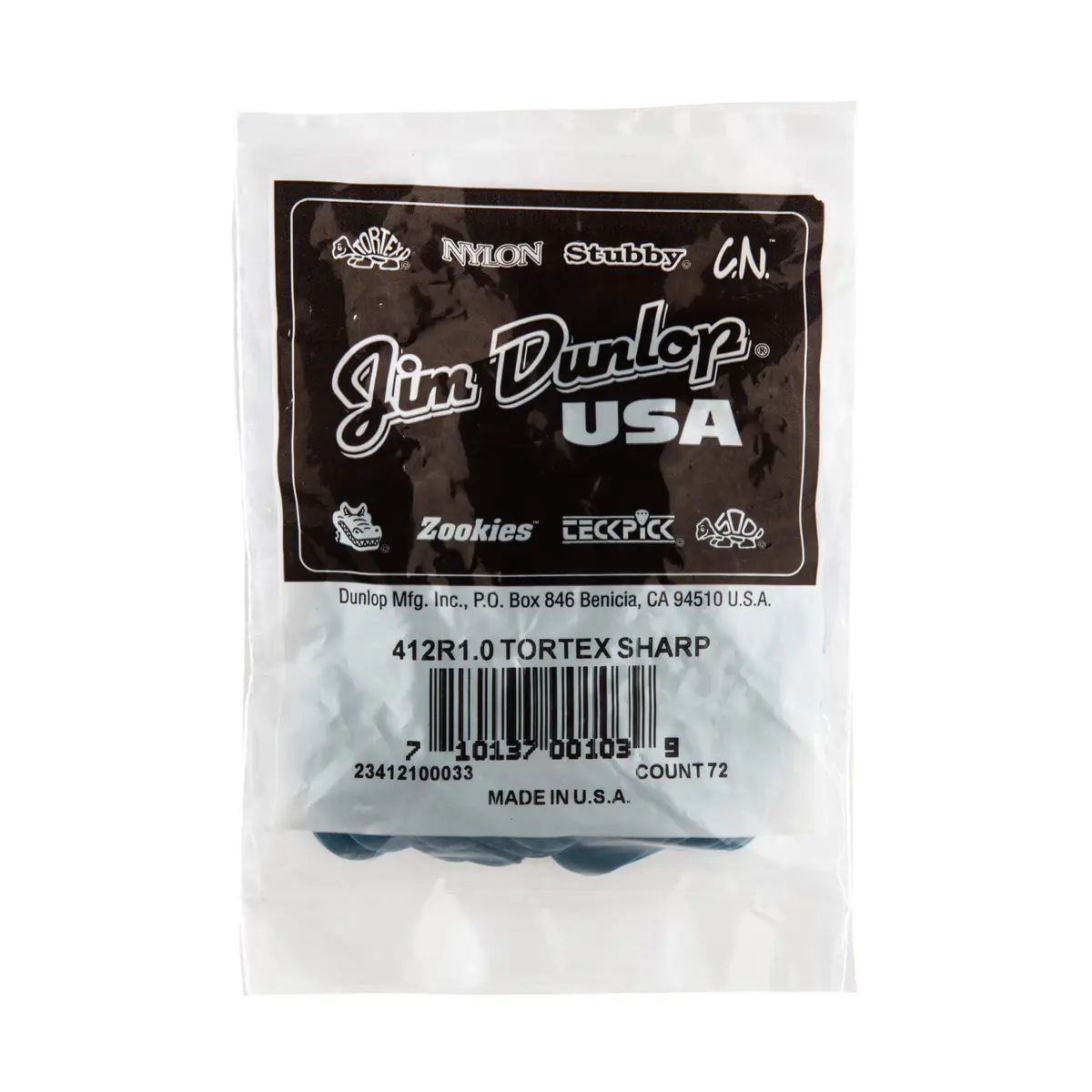 Jim Dunlop Tortex Sharp Guitar Picks 1.0mm Blue 72 Pack | Precision Tone & Grip - view 4