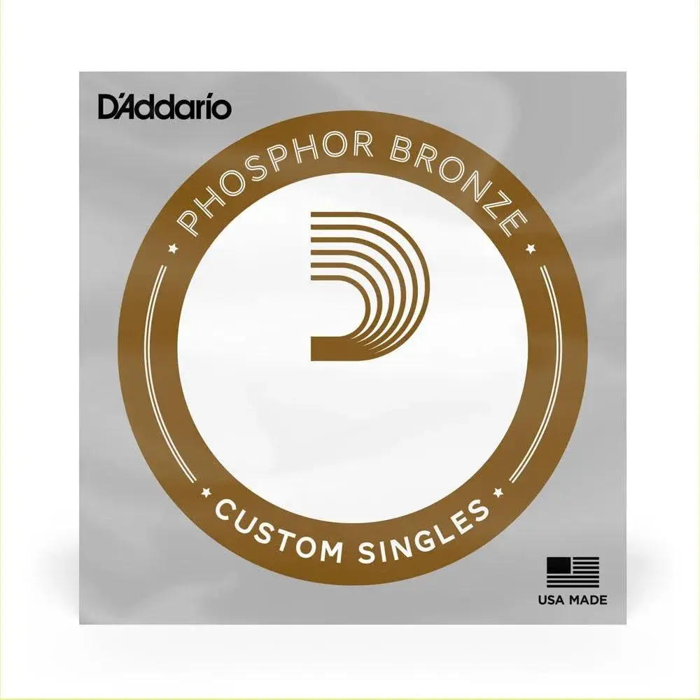 D'Addario PB034 Phosphor Bronze Wound Acoustic Guitar Single String, .034 Gauge - main product image