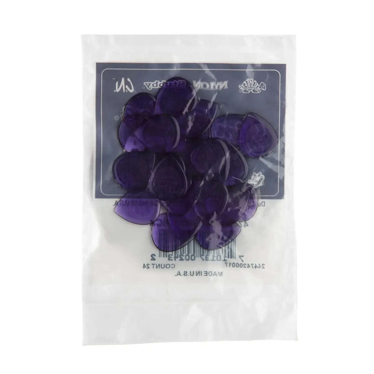 Jim Dunlop Stubby® 2.0mm Guitar Picks (24-Pack, Light Purple) | Smooth Release for Fast Licks - view 5