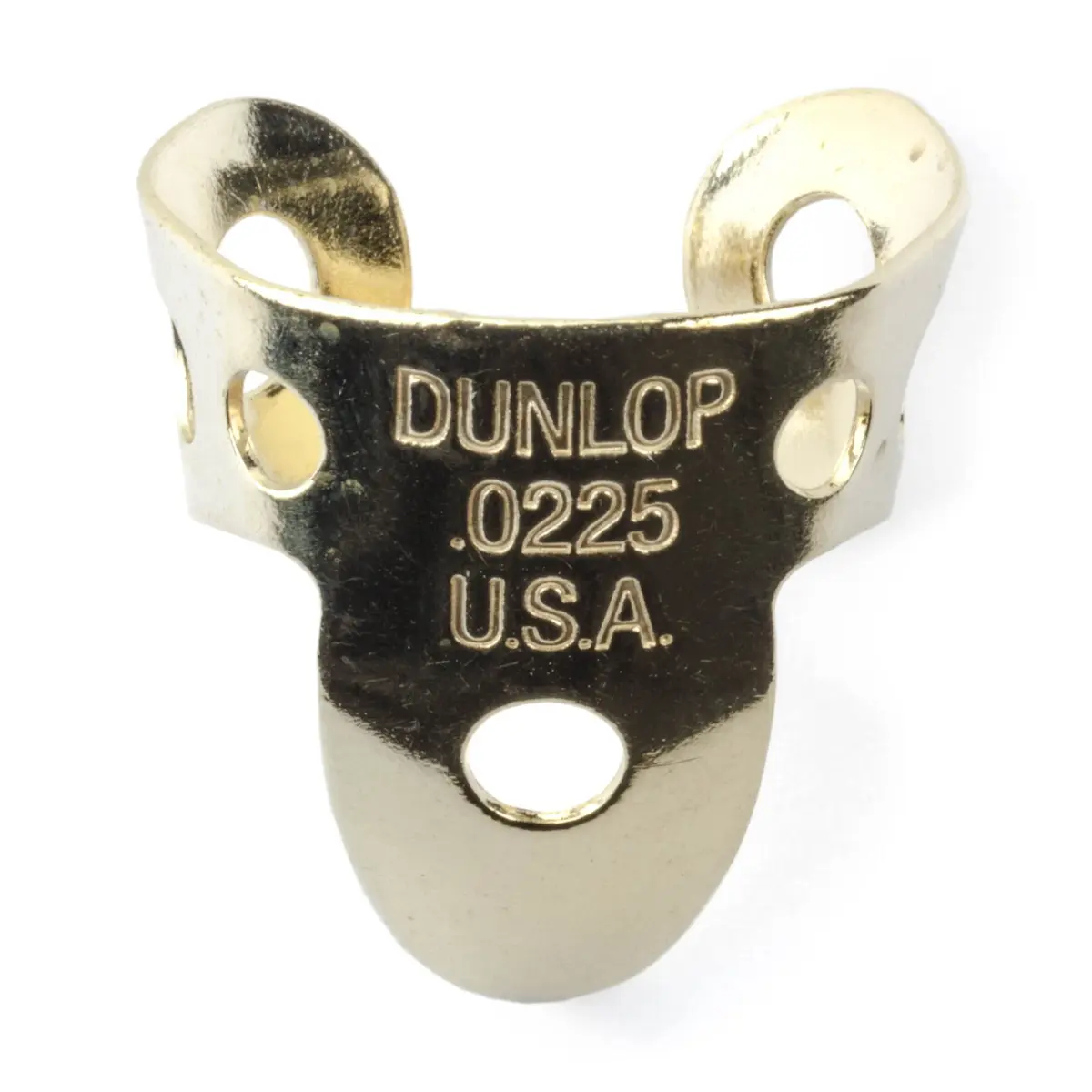 Jim Dunlop Brass Fingerpicks .0225" Gauge | 20 Count Tube | Classic Tone for Guitar, Banjo, Resonator - main product image