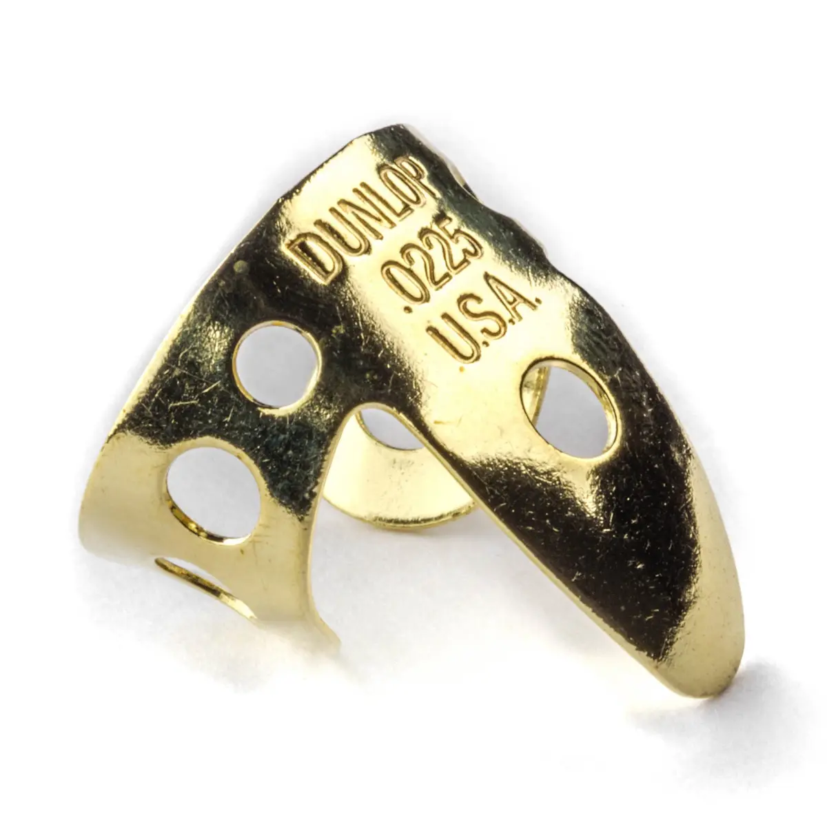 Jim Dunlop Brass Fingerpicks .0225" Gauge | 20 Count Tube | Classic Tone for Guitar, Banjo, Resonator - view 2