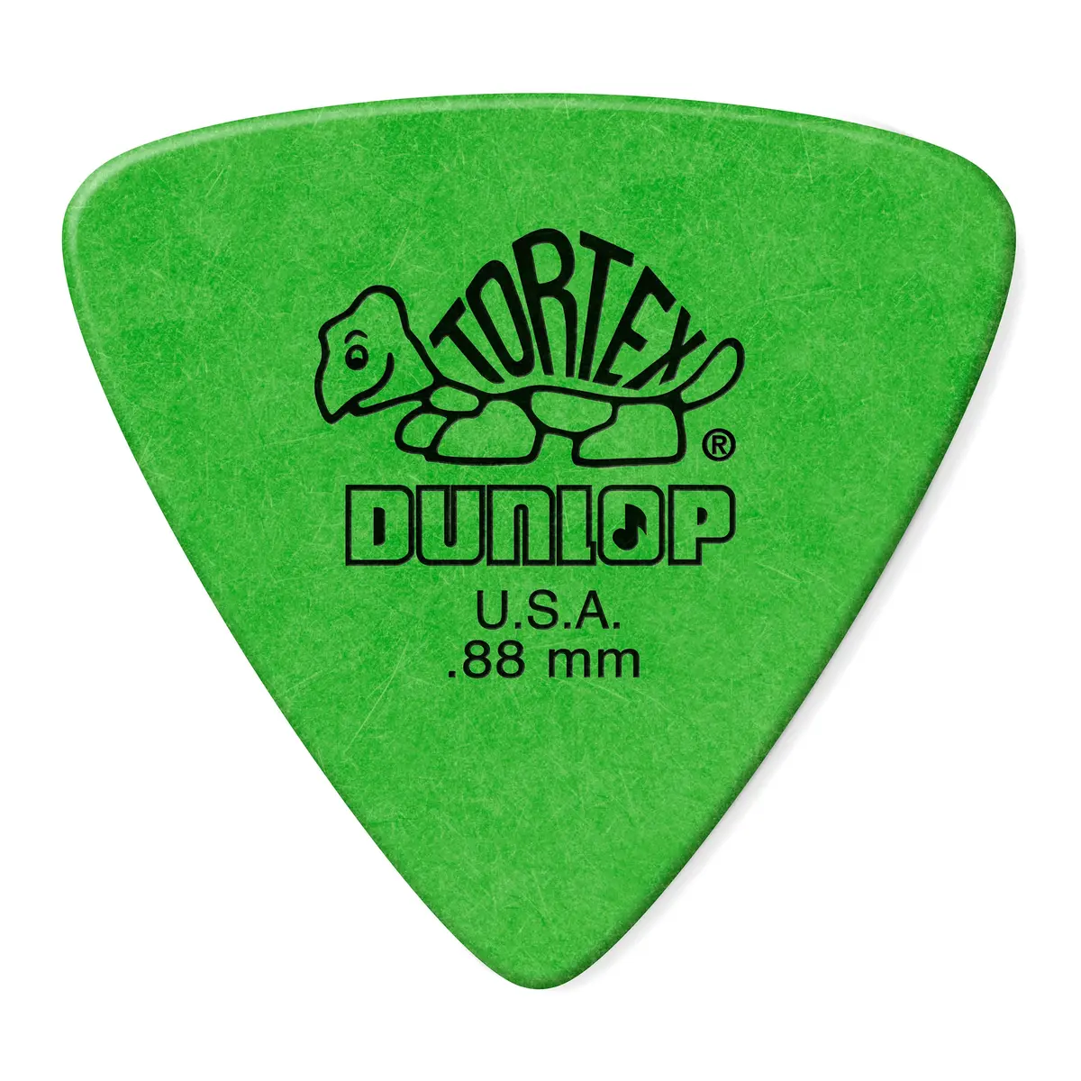 Jim Dunlop Tortex Triangle Pick .88MM | 72 Pack, Green, Made in USA - main product image