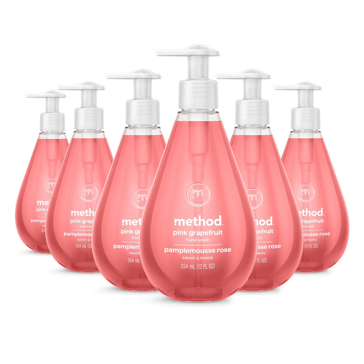 Method Pink Grapefruit Gel Hand Wash 2124ml (72 Fl Oz) | Cleans Hands, Softens Skin, Leaves Fresh Scent - main product image