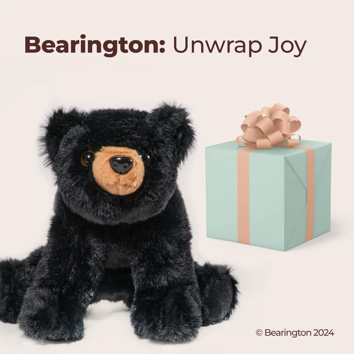Bearington Teddy Bear Stuffed Animal Plush Toy Soft Cute Baby Bandit 12.5" | Cuddly Plush for Kids & Babies - view 5
