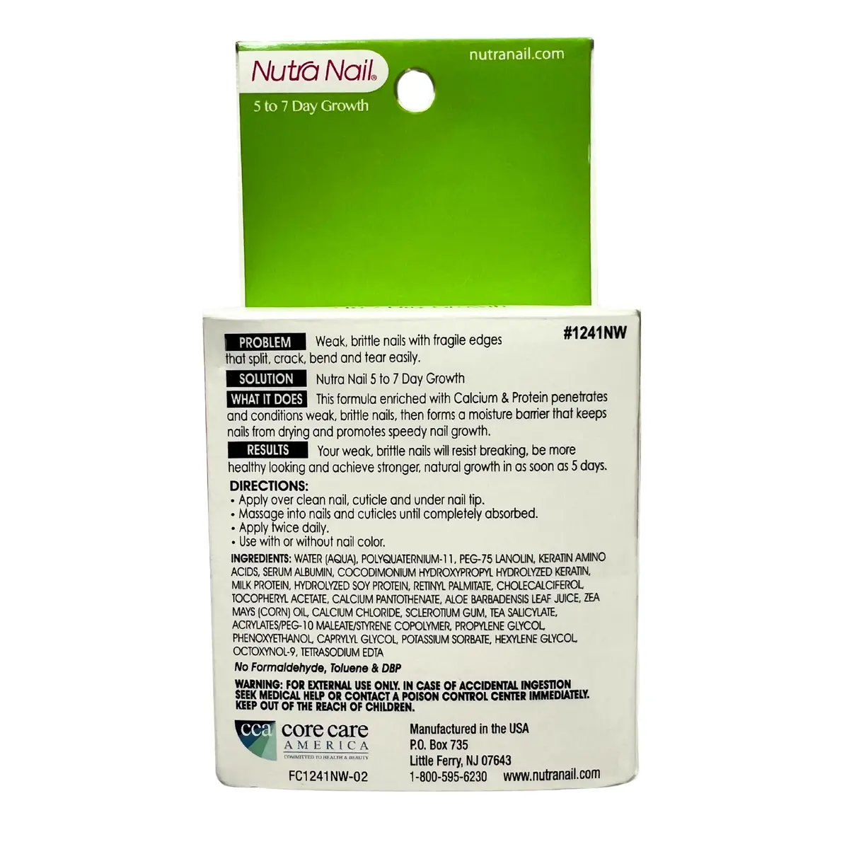 Nutra Nail 5 to 7 Day Growth Treatment Nail Strengthener 13.3ml (0.47 Fl Oz) | Keratin & Calcium Formula for Brittle Nails - view 8