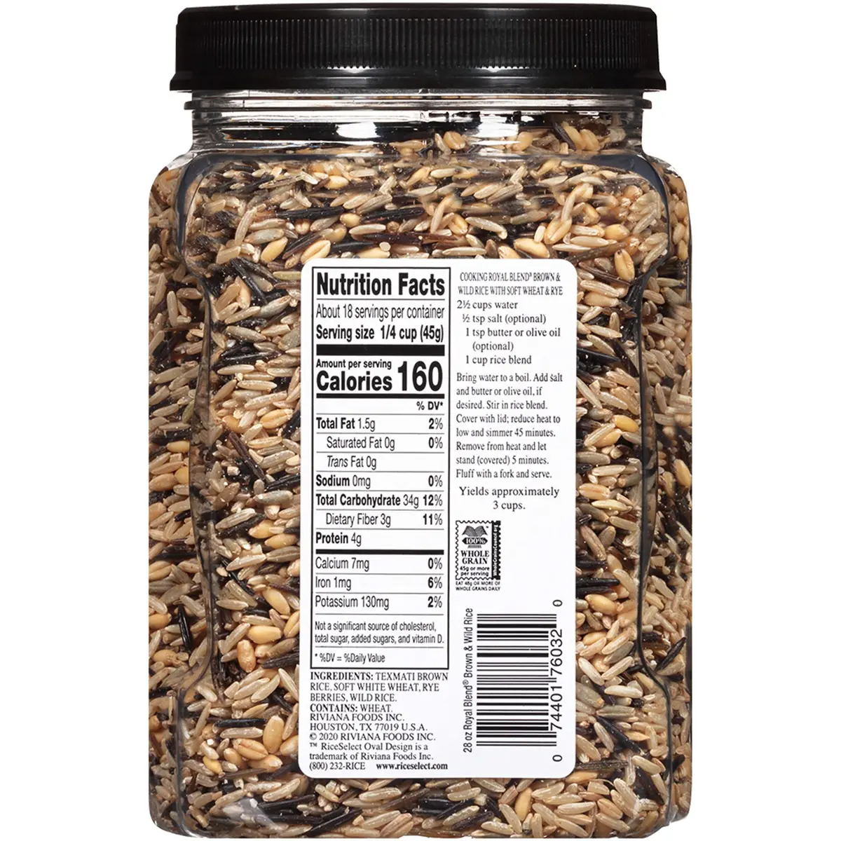 RiceSelect Whole Grain Royal Blend with Wild Rice 28 Oz | Non-GMO, Gluten-Free, Kosher - view 2