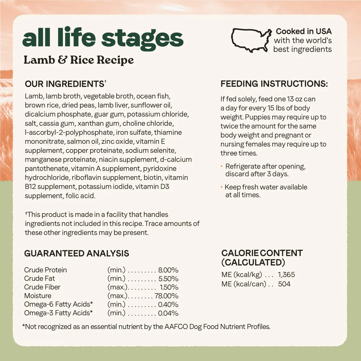 CANIDAE All Life Stages Wet Dog Food, Lamb & Rice, 13 oz | Complete Nutrition for Dogs of All Ages - view 8
