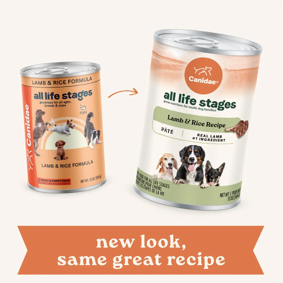 CANIDAE All Life Stages Wet Dog Food, Lamb & Rice, 13 oz | Complete Nutrition for Dogs of All Ages - view 2