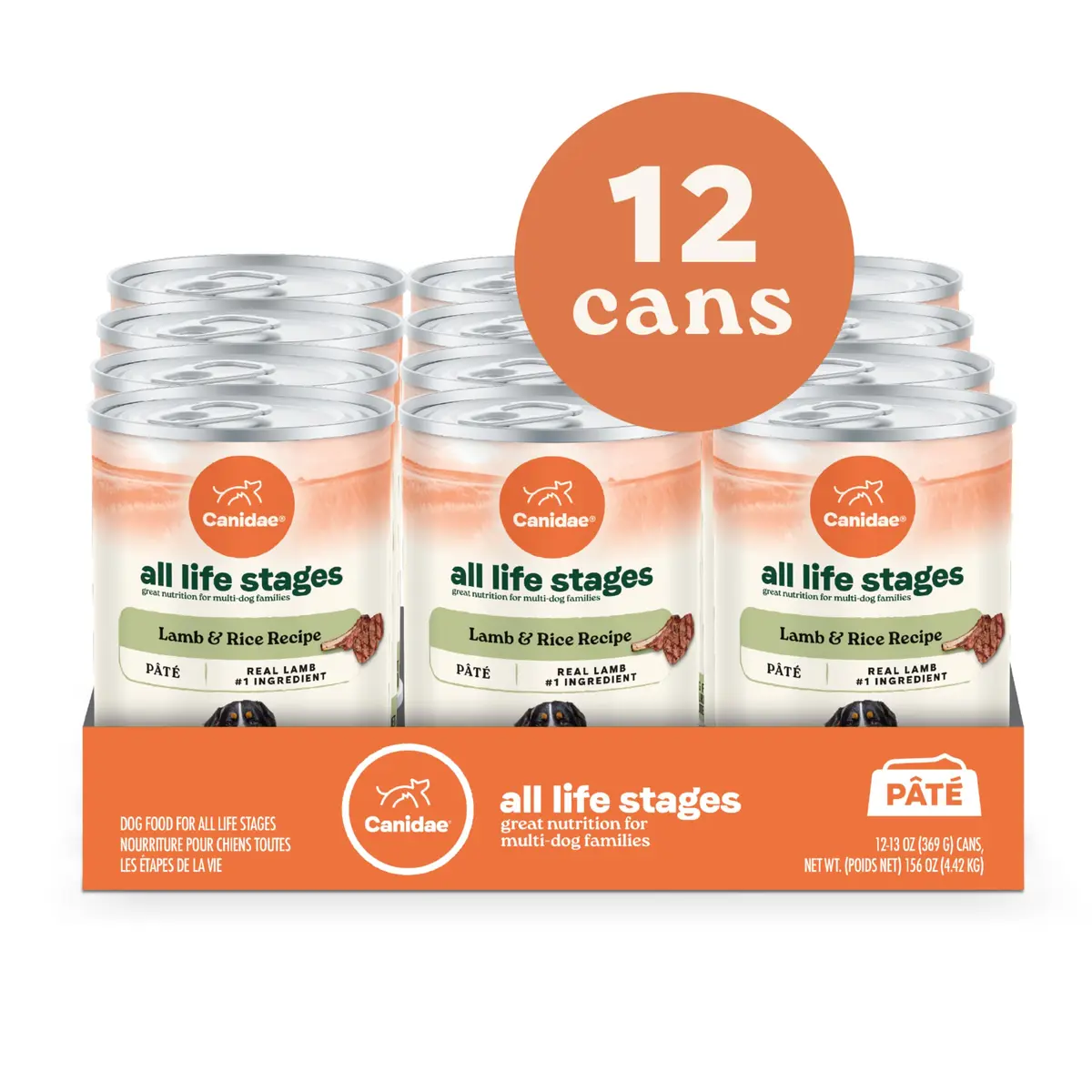 CANIDAE All Life Stages Wet Dog Food, Lamb & Rice, 13 oz | Complete Nutrition for Dogs of All Ages - view 3