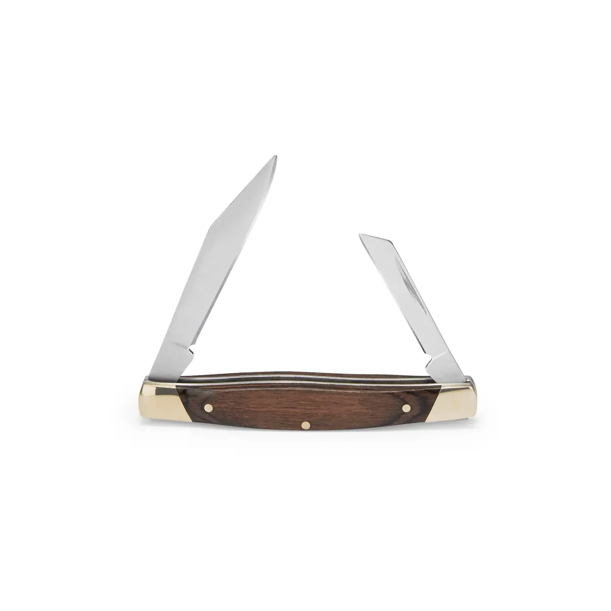 Buck Knives 375 Deuce 2-Blade Folding Pocket Knife, Woodgrain, 0.7 oz | Classic, Versatile & Durable - main product image