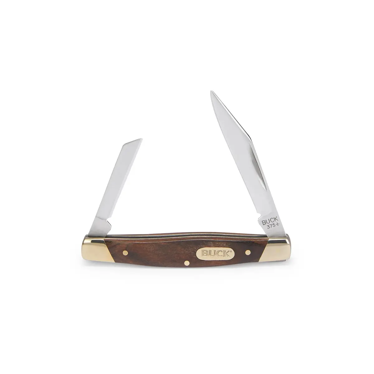 Buck Knives 375 Deuce 2-Blade Folding Pocket Knife, Woodgrain, 0.7 oz | Classic, Versatile & Durable - view 2