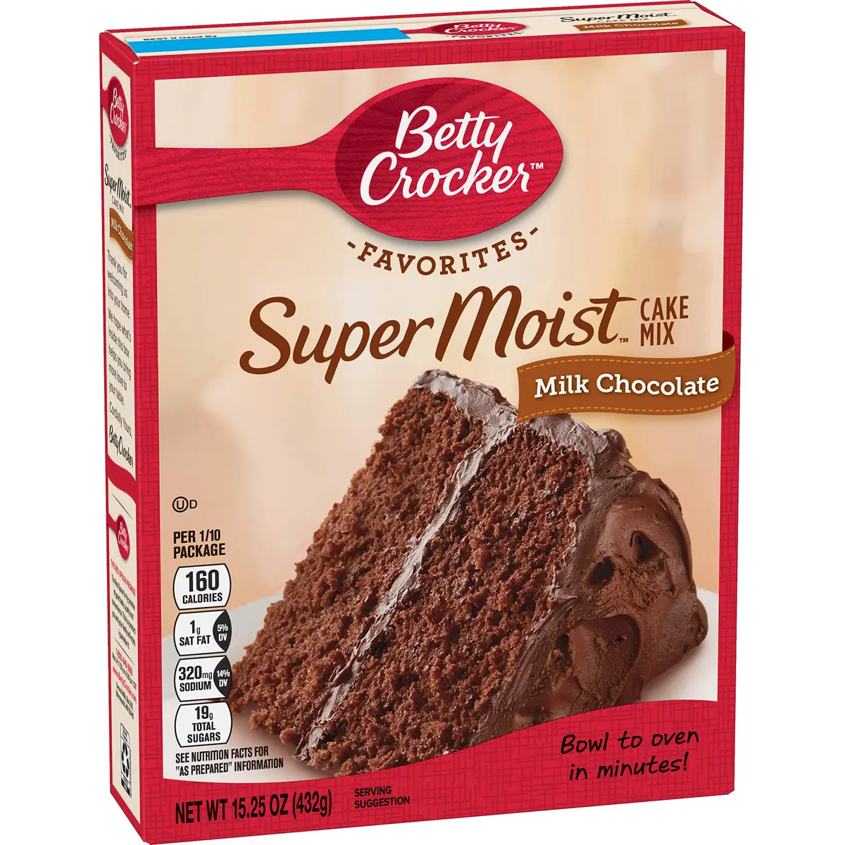 Betty Crocker Super Moist Milk Chocolate Cake Mix 15.25 oz | Easy, Delicious Baking Mix for Indian Homes - view 2