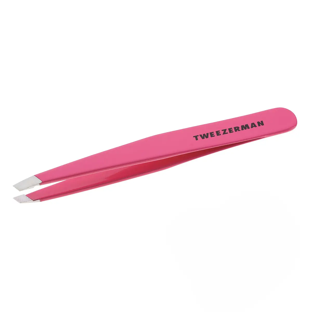 Tweezerman Slant Tweezer Neon Pink | Precision Eyebrow Shaping Tool - main product image