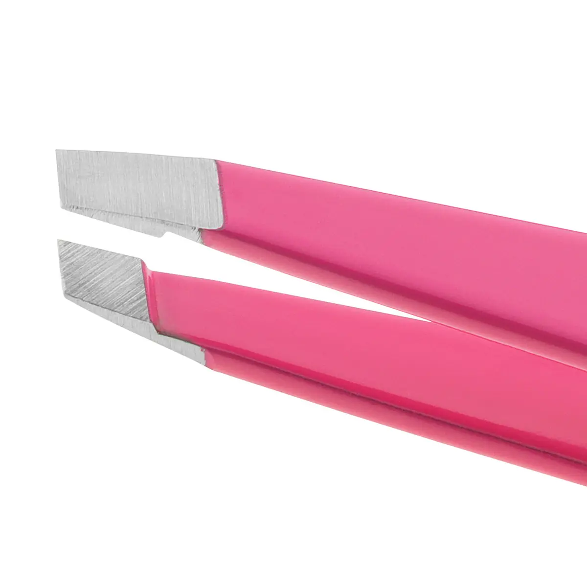 Tweezerman Slant Tweezer Neon Pink | Precision Eyebrow Shaping Tool - view 5