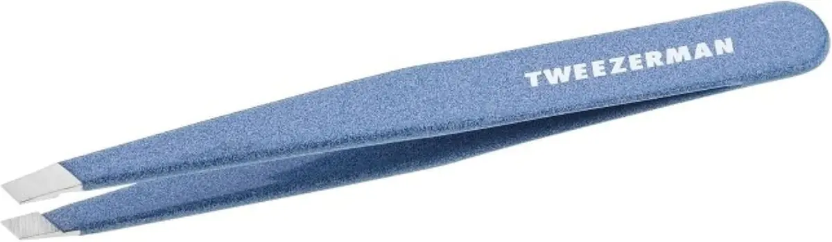 Tweezerman Slant Tweezer – Granite Sky, 9.5cm (3.74in) | Award-Winning Precision Eyebrow Plucker - main product image