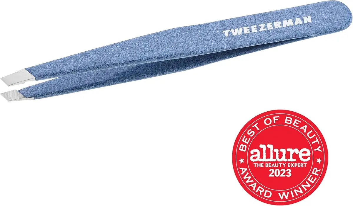 Tweezerman Slant Tweezer – Granite Sky, 9.5cm (3.74in) | Award-Winning Precision Eyebrow Plucker - view 4