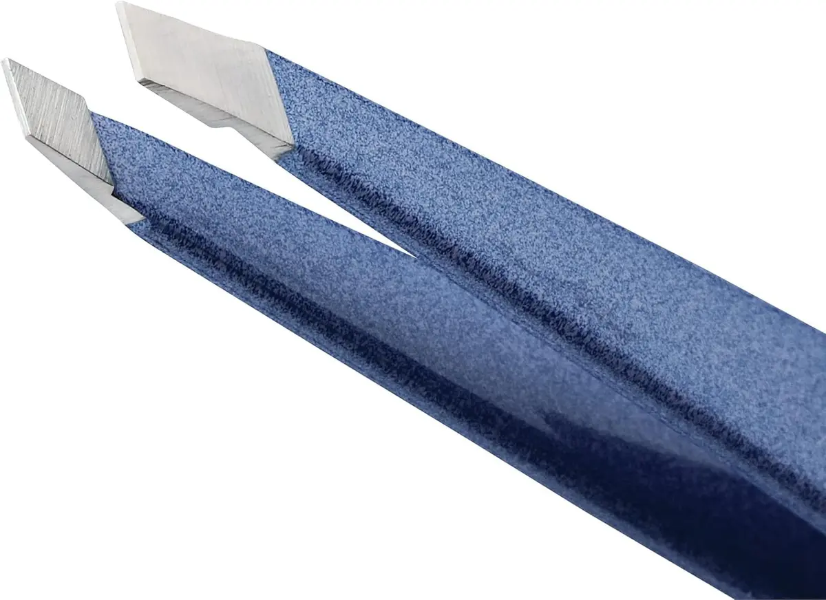 Tweezerman Slant Tweezer – Granite Sky, 9.5cm (3.74in) | Award-Winning Precision Eyebrow Plucker - view 2