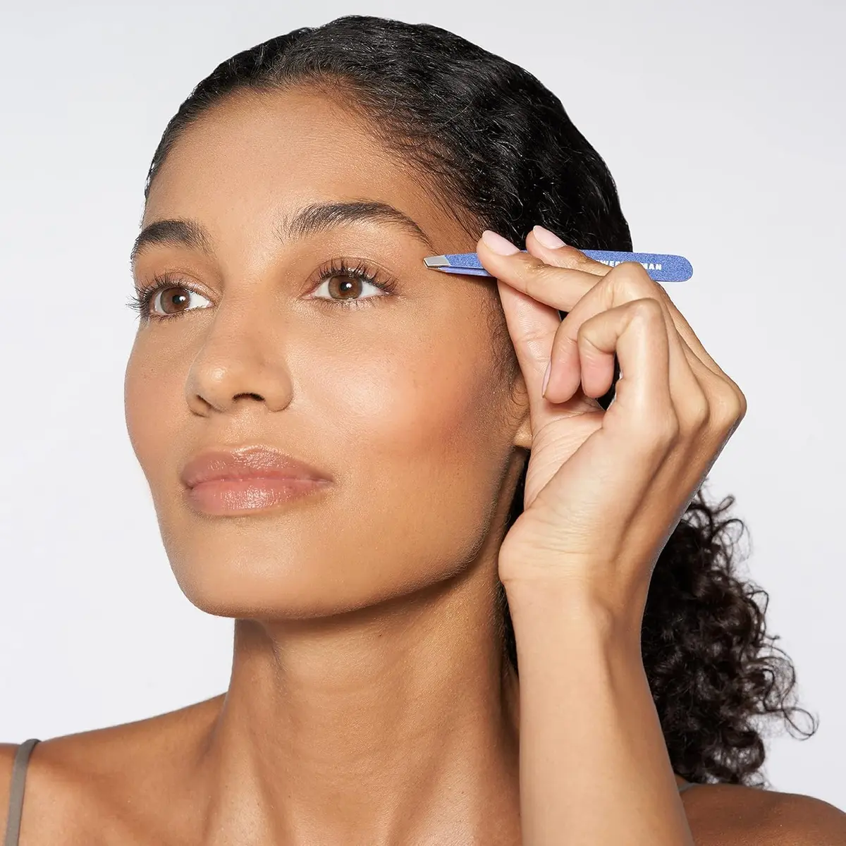 Tweezerman Slant Tweezer – Granite Sky, 9.5cm (3.74in) | Award-Winning Precision Eyebrow Plucker - view 3