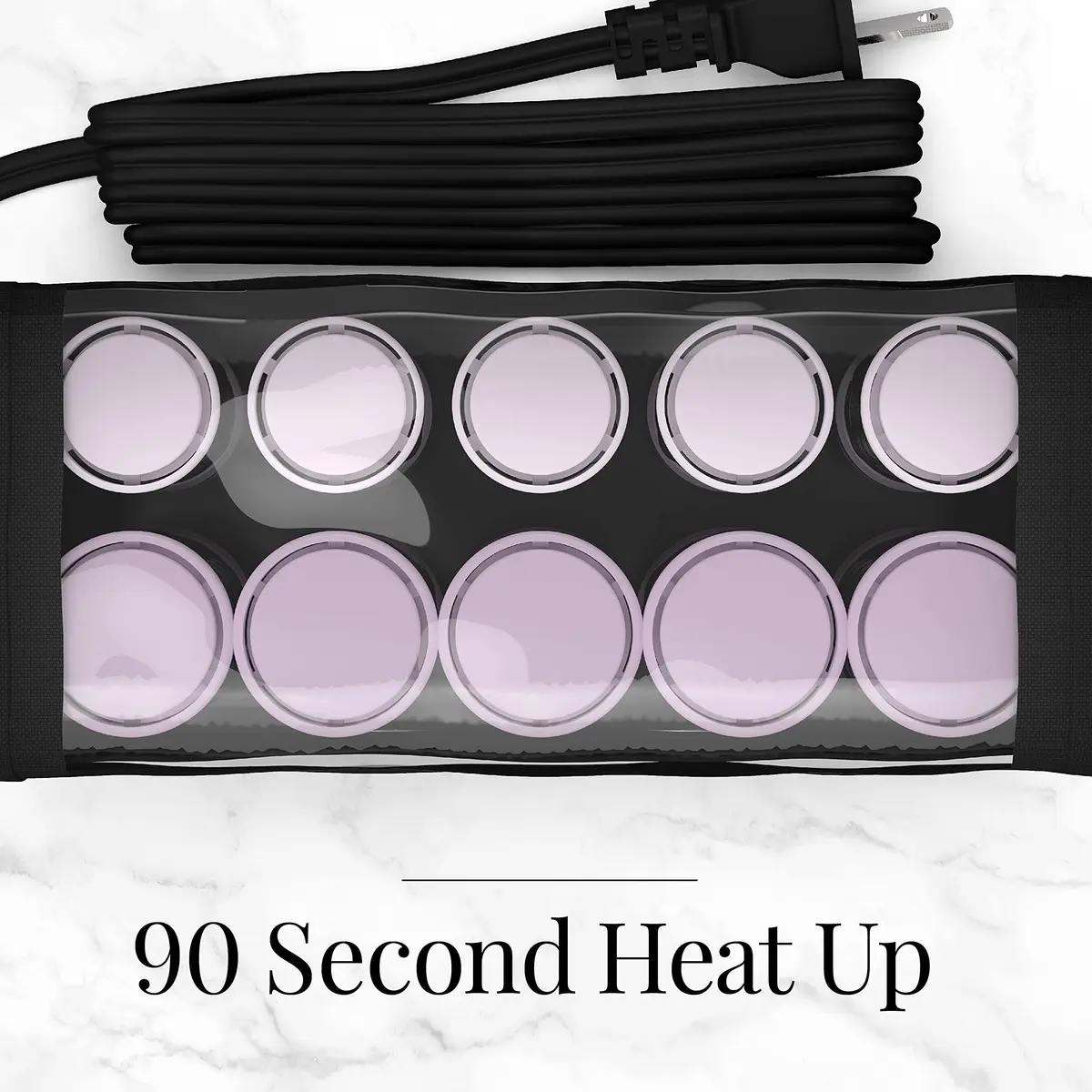 Remington Compact Ceramic Hot Rollers, 10-Piece Hair Roller Set | Ionic & Ceramic Technology for Less Frizz & More Shine - view 6