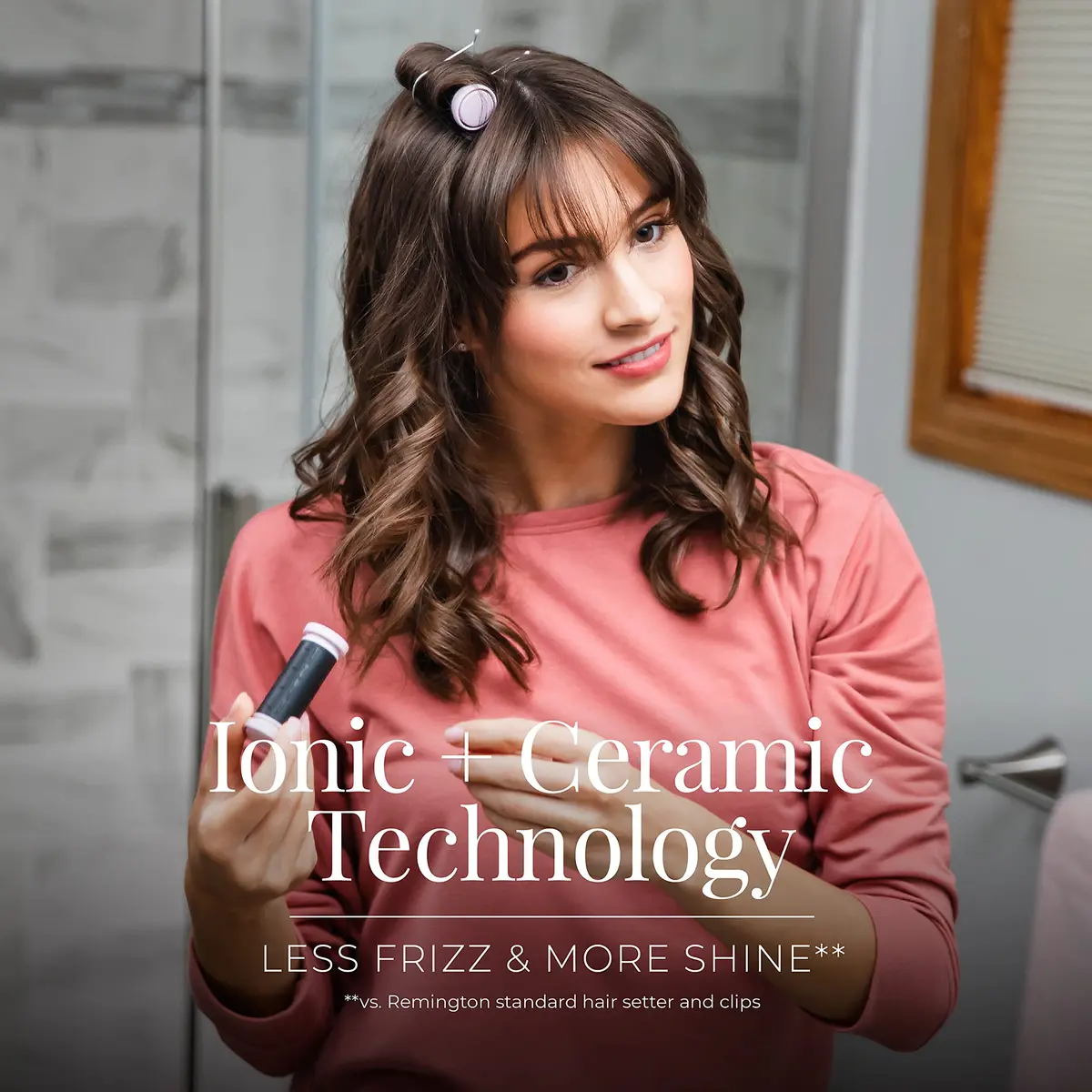 Remington Compact Ceramic Hot Rollers, 10-Piece Hair Roller Set | Ionic & Ceramic Technology for Less Frizz & More Shine - view 3