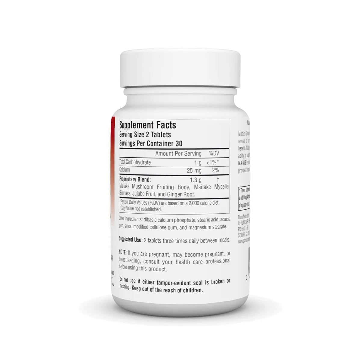 Planetary Herbals Full Spectrum Maitake, 650 mg | Botanical Immune Support, 60 Tablets - view 2