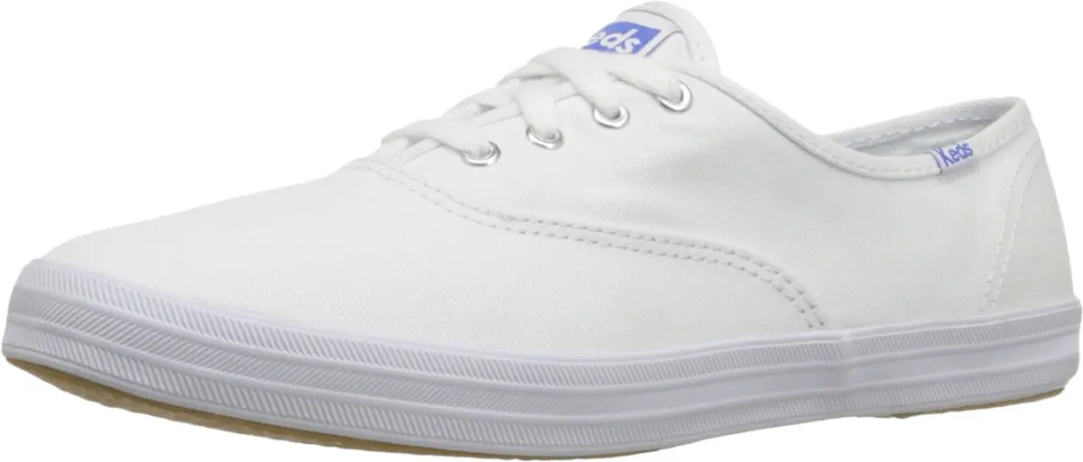 Keds Champion Canvas Lace-Up Sneakers, White, US Size 9 | Classic Low-Top Style with Breathable Cotton Canvas - view 4