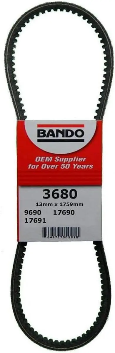 Bando USA 3680 Precision Engineered V-Belt | OEM-Quality, Heat-Resistant, Long Lasting - main product image