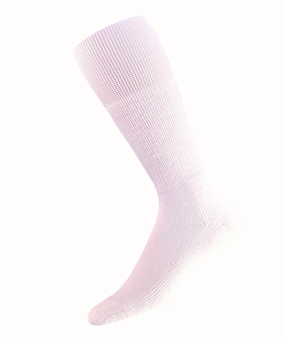 Thorlos Western Dress Padded Over the Calf Sock White M | Comfortable Western Boot Socks for Women - main product image