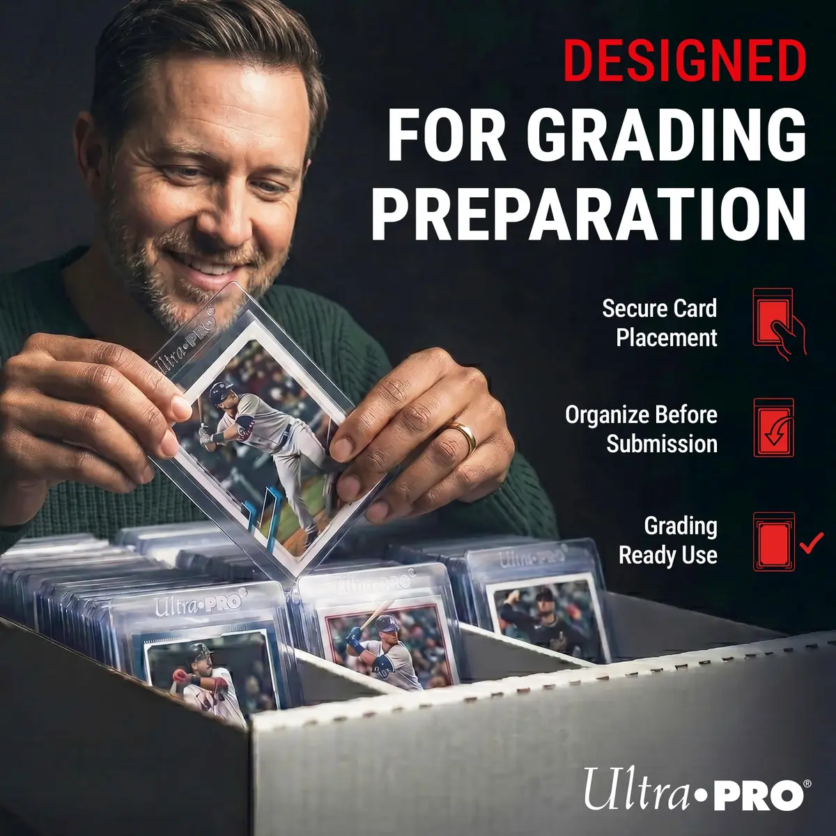 Ultra Pro Tall Semi-Rigid Card Holders 200 Pack | Supports PSA, BGS, CGC Submission - view 5