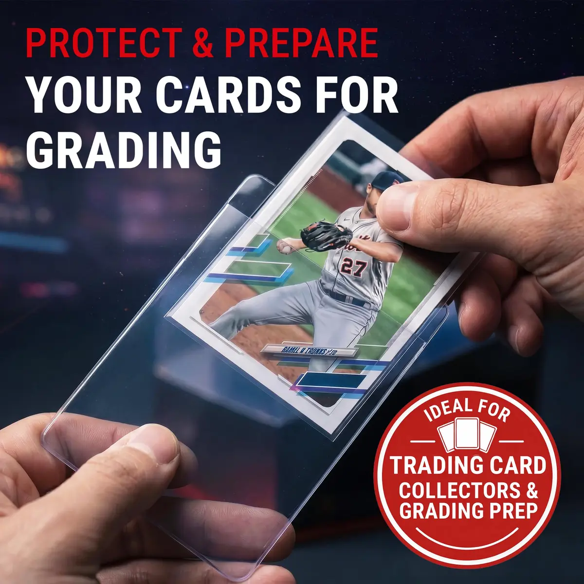 Ultra Pro Tall Semi-Rigid Card Holders 200 Pack | Supports PSA, BGS, CGC Submission - view 2