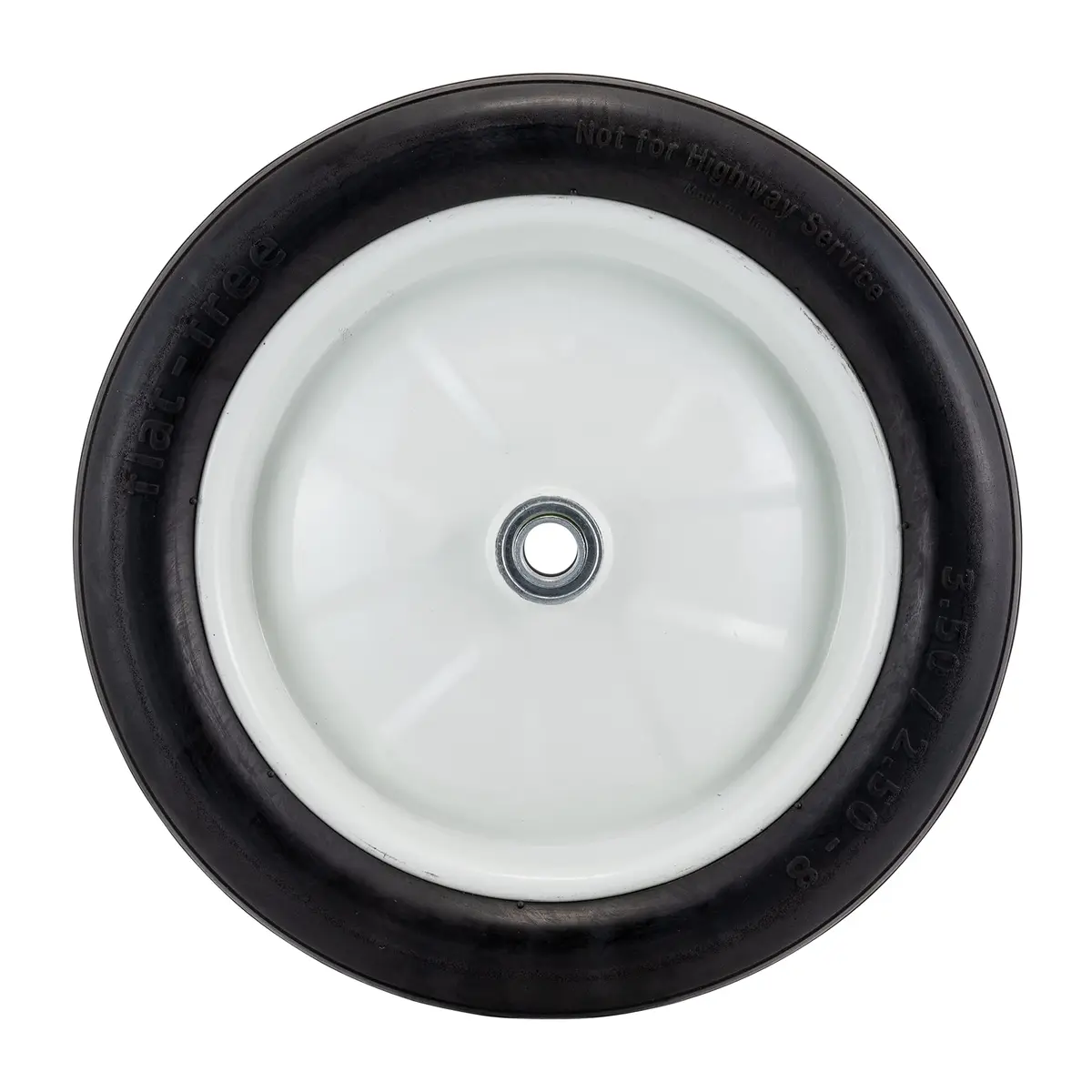 Marathon 3.50/2.50-8 Flat Free Replacement Wheel on Wheel, Ribbed Tread, 3" Hub, 3/4" Bearings | Load 300 lb - view 4