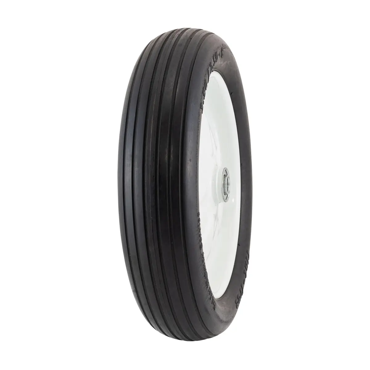 Marathon 3.50/2.50-8 Flat Free Tire on Wheel, 3" Hub, 5/8" Bearings | Solid polyurethane foam, 13-inch diameter, load 300 lbs - main product image