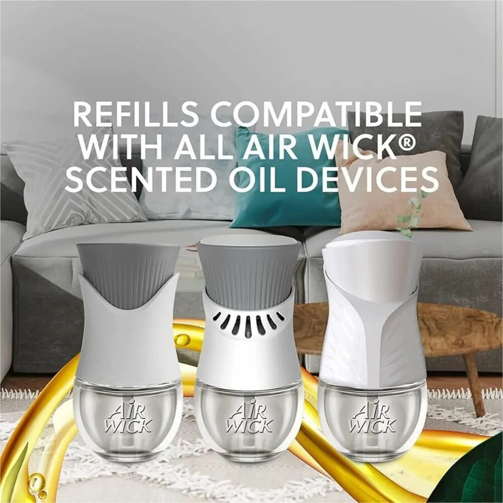 Air Wick Plug In Scented Oil Warmer, White, 6ct | 8x Fragrance Control - view 3