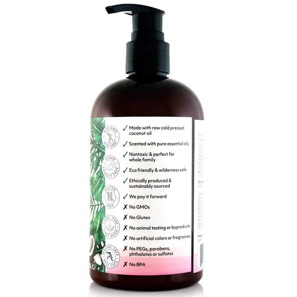 Organic Fiji Coco Fiji Face & Body Lotion 12 oz | Deep Moisturizer with Coconut Oil for Sensitive Skin - view 3
