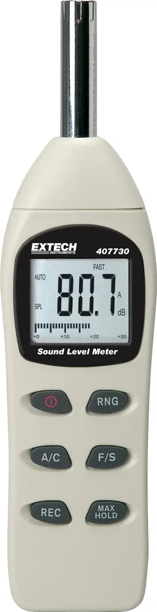 Extech Digital Sound Level Meter 40-130dB | Accurate Noise Measurement for Industrial & Workplace Use - main product image