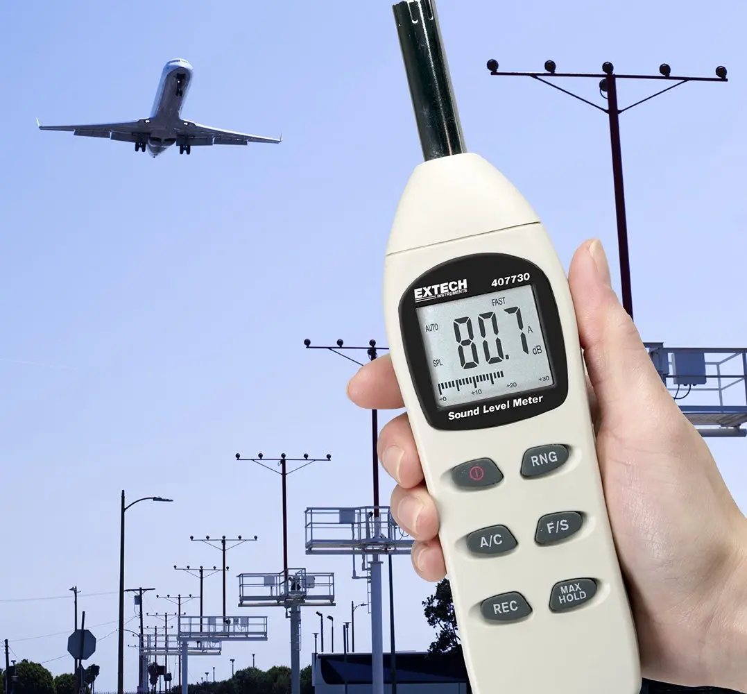Extech Digital Sound Level Meter 40-130dB | Accurate Noise Measurement for Industrial & Workplace Use - view 3