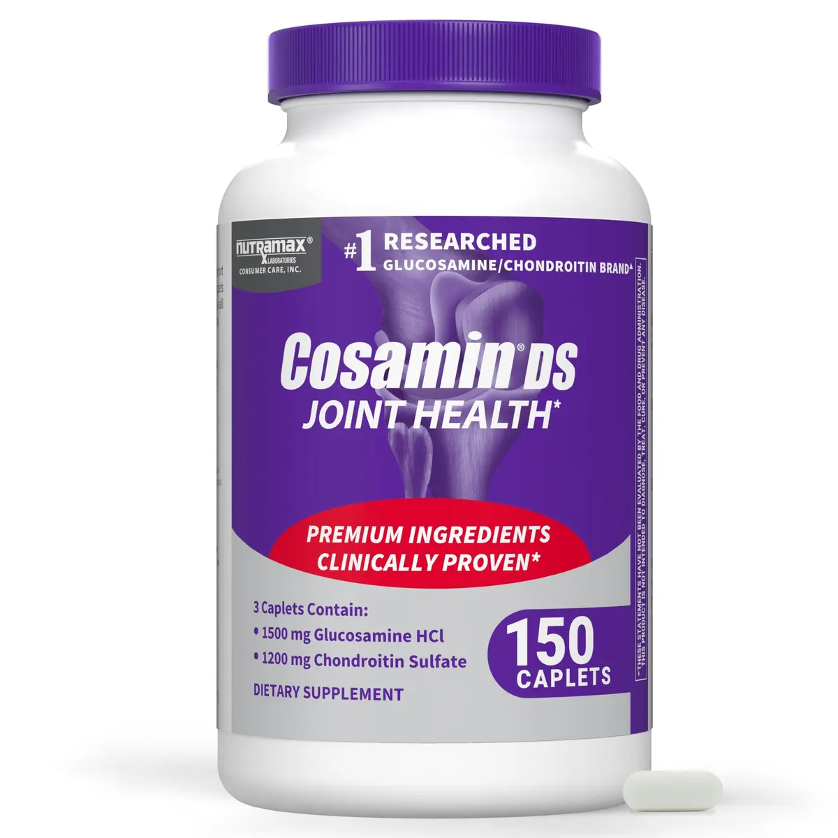 Nutramax Cosamin DS Joint Supplement 150 Caplets | Glucosamine & Chondroitin for Joint Comfort - main product image