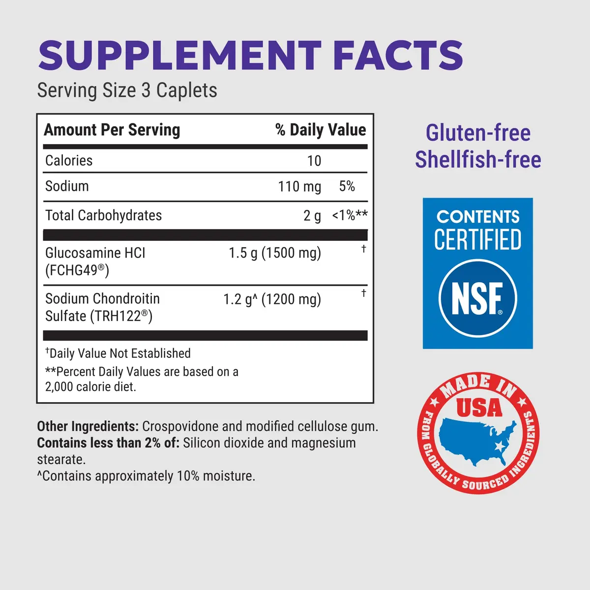 Nutramax Cosamin DS Joint Supplement 150 Caplets | Glucosamine & Chondroitin for Joint Comfort - view 2