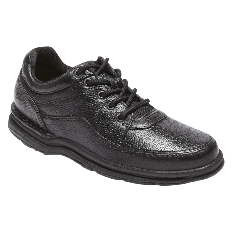 Rockport Men’s World Tour Classic Lace Up Shoes 9.5 Black | Durable Walking Comfort - main product image